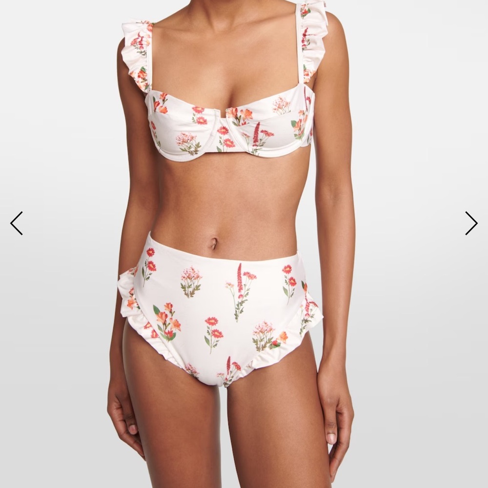 Agua bendita swimsuit bikini BOTTOMS  jengibre oasis floral bikini